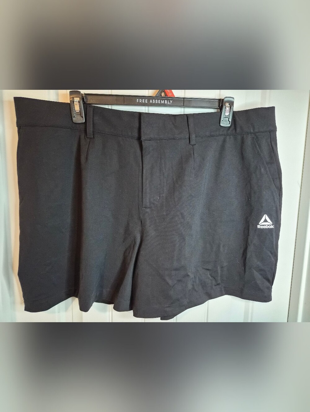 3XL Reebok Womens Fairway Black Performance Golf Shorts Casual Travel Gothic Bea